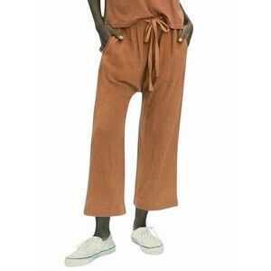 The Great. The Gauze Pant Size 1/S  Drop Crotch Slouchy Crop Harem in Cayon NEW